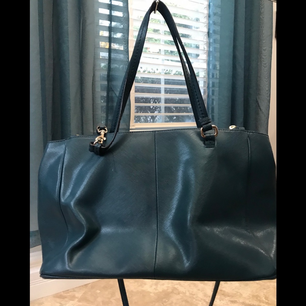 ‼️SOLD‼️ Coach Teal Purse Crossbody Strap - Picture 2 of 8